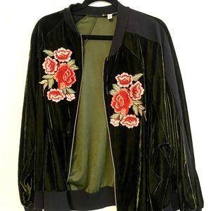 Velvet Bomber Jacket